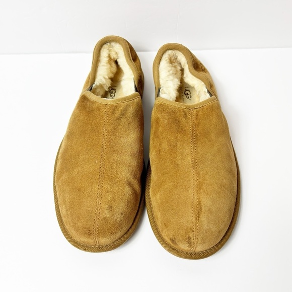 UGG SCUFF ROMEO CHESTNUT MEN SLIP ON SLIPPERS SHOES SIZE USA 10 - Picture 2 of 7